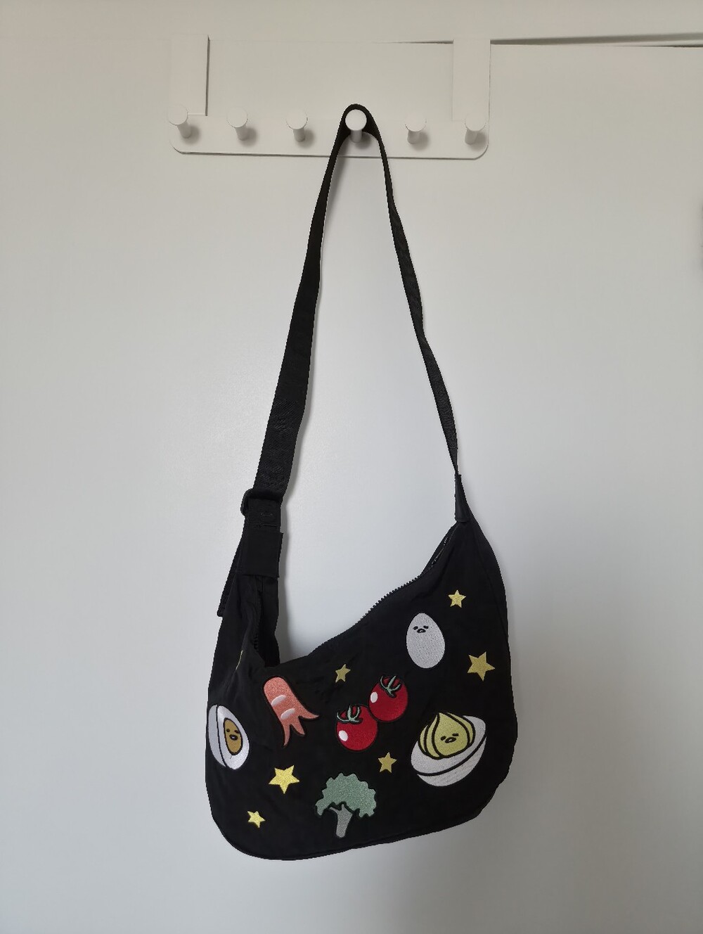 Baggu X Gudetama Medium Nylon Crescent Bag
